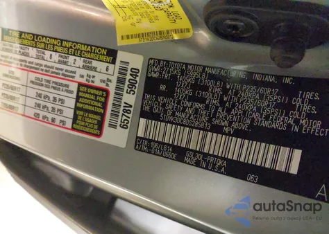 2013 Toyota Sienna Xle V6 8 Passenger из США, поврежденный, VIN 5TDYK3DC8DS285813